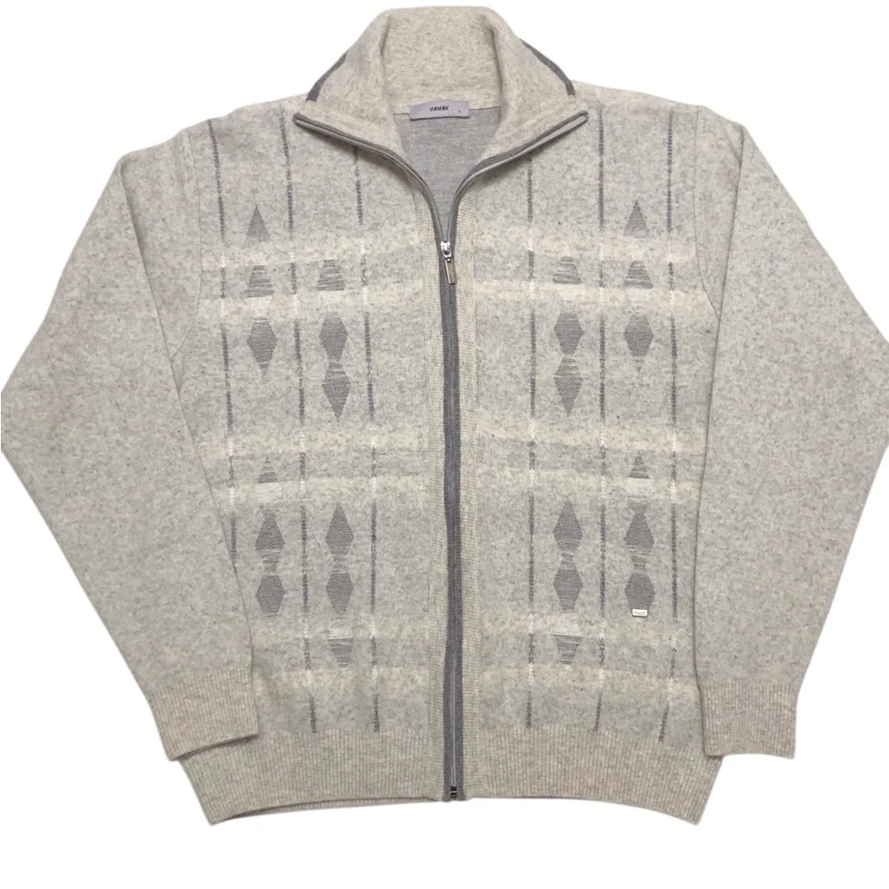 Yamuk argyle cardigan